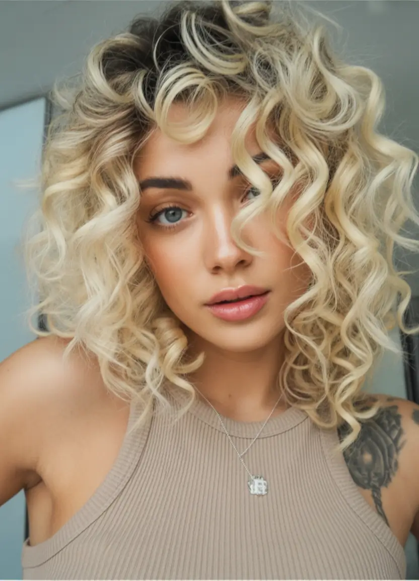 Fall Oval Face Haircuts Voluminous Curly Bob