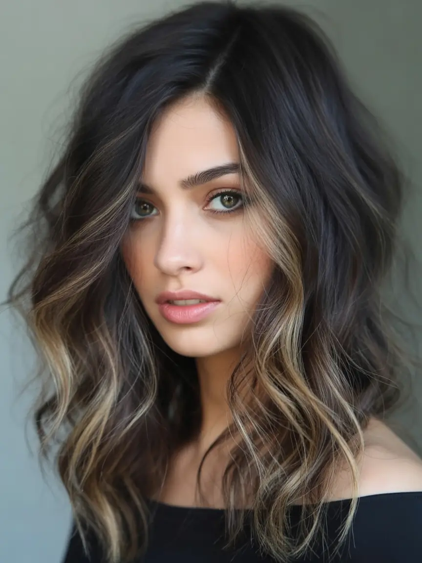 Fall Oval Face Haircuts Soft Brunette Balayage Lob