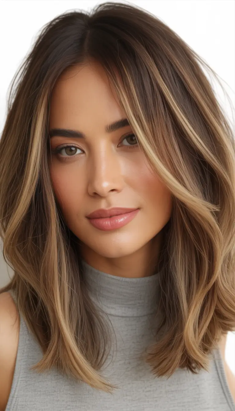 Fall Oval Face Haircuts Dimensional Chestnut Lob