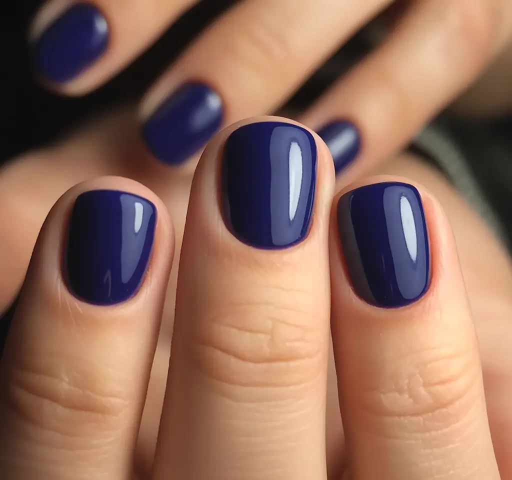 September nails color Indigo Statement: Dark Blue That Doesn’t Disappear