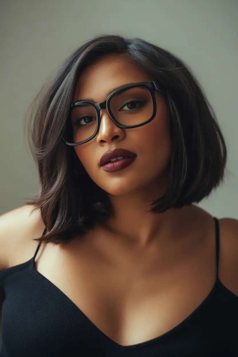 Fall-hairstyles-for-round-faces Chic Angular Bob with Volume