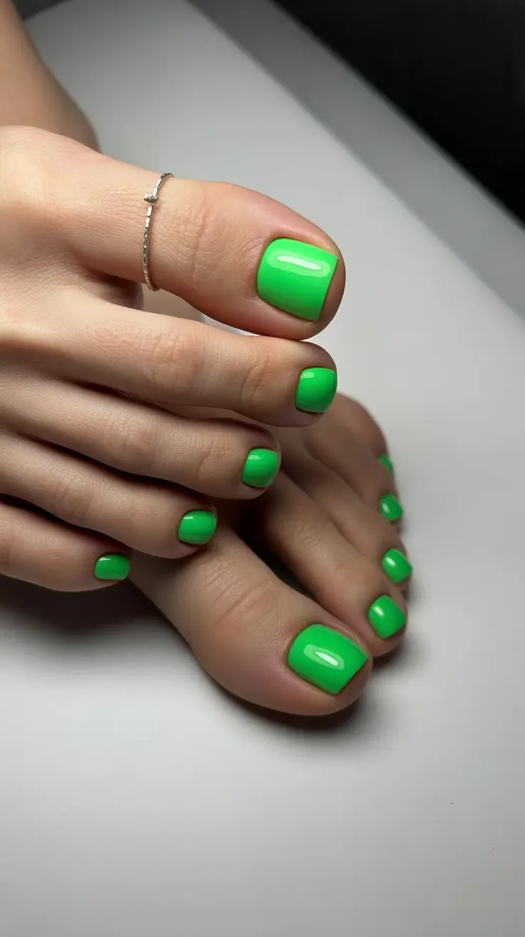 Fall Toe Nail Colors Lime Pop Energy