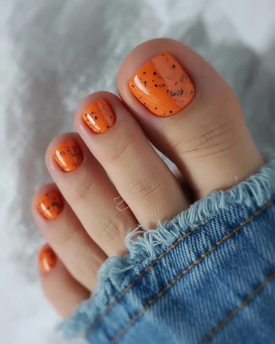Fall Toe Nail Colors Pumpkin Spice Energy