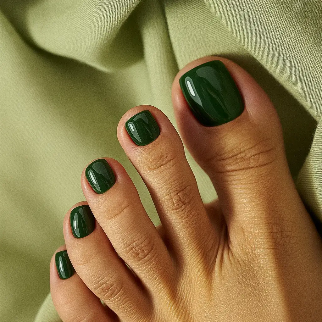 Fall Toe Nail Colors Evergreen Luxe