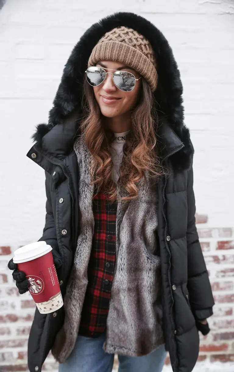 fall winter outfits Layered Cozy Mix
