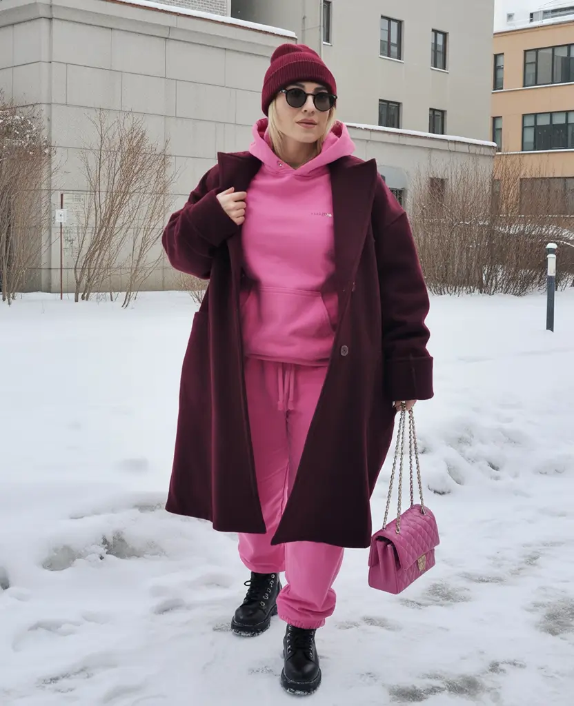 winter-capsule-wardrobe-for-plus-size-women-Berry-and-Fuchsia-Play