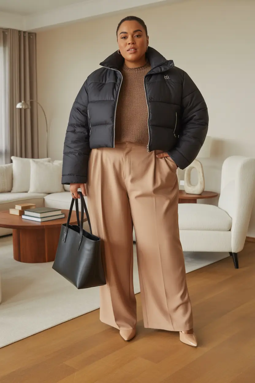 winter-capsule-wardrobe-for-plus-size-women-Neutral-Power-Dressing