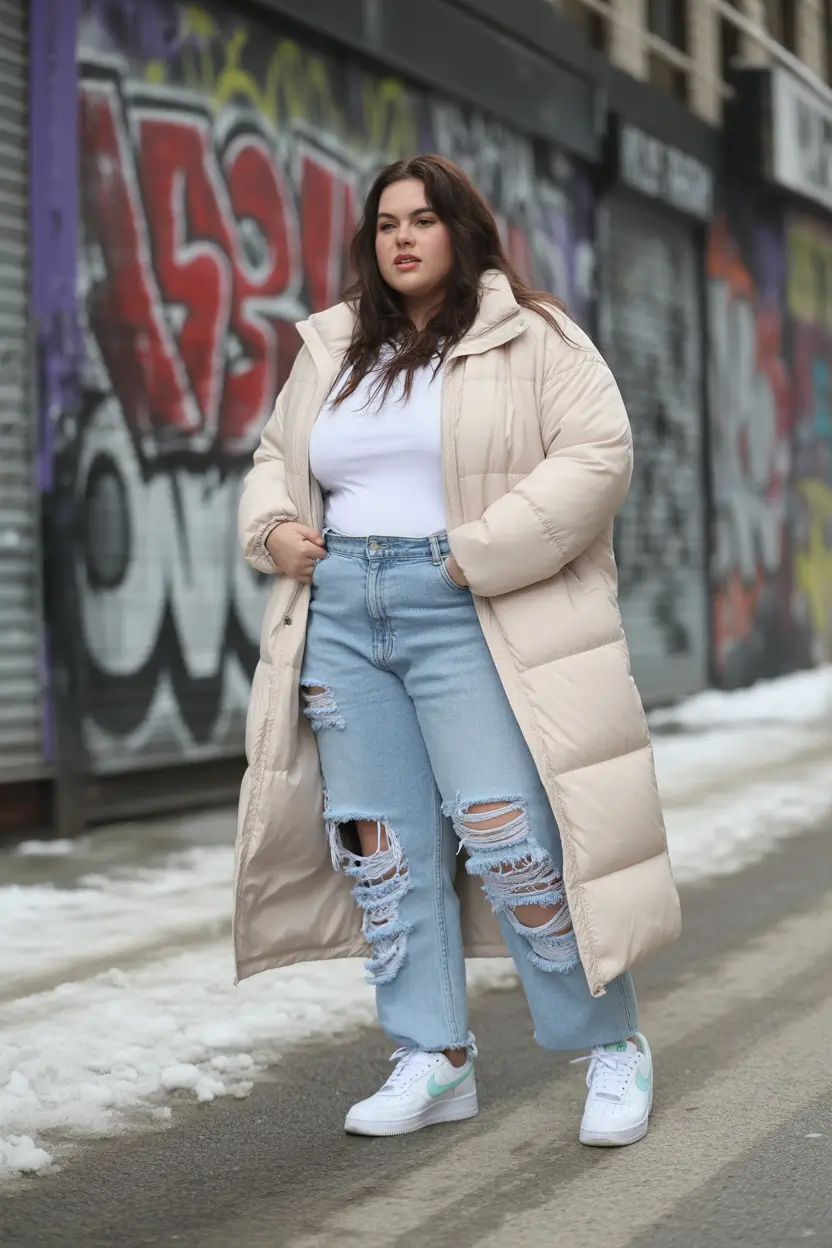 winter-capsule-wardrobe-for-plus-size-women-Street-Ready-Comfort