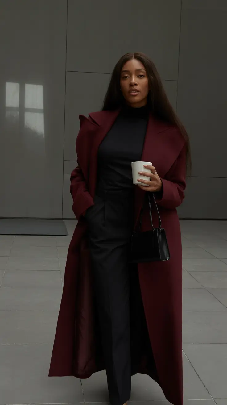 winter-fits-Wine-Colored-Coat-With-Tailored-Black