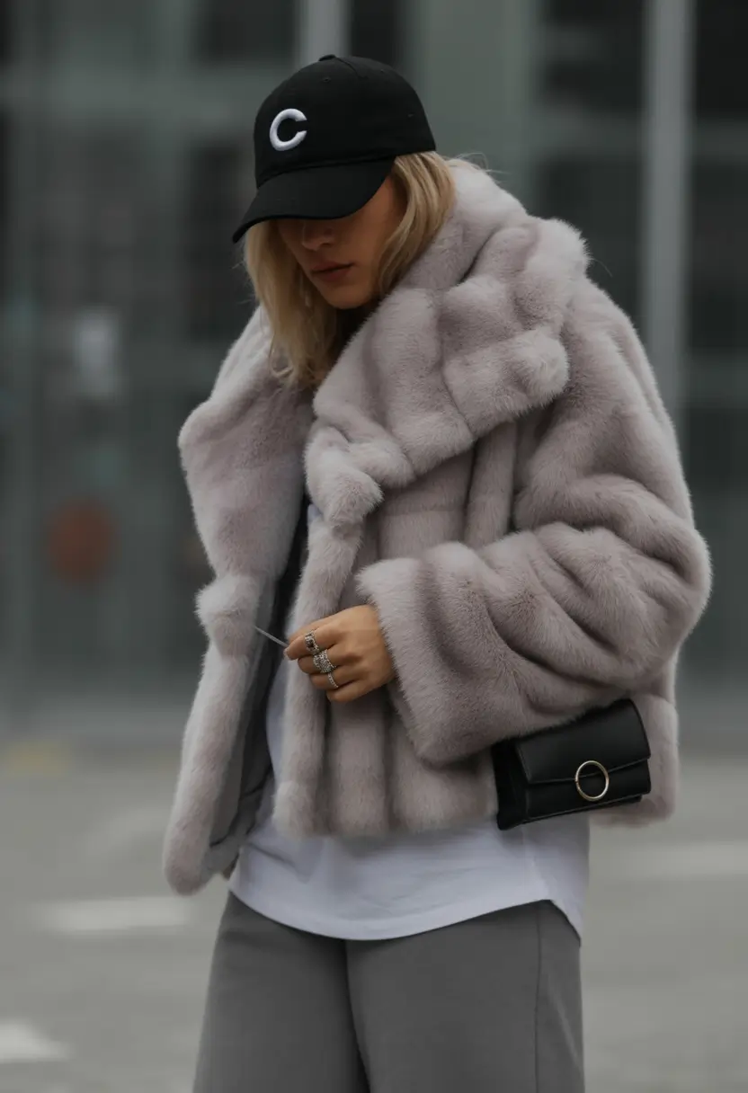 casual-winter-outfits-Sport-Luxe-in-Faux-Fur-and-Street-Accessories