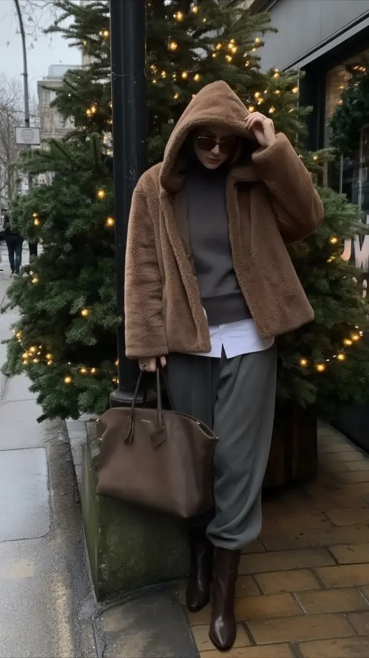 casual-winter-outfits-Hooded-Teddy-with-Relaxed-Tailoring