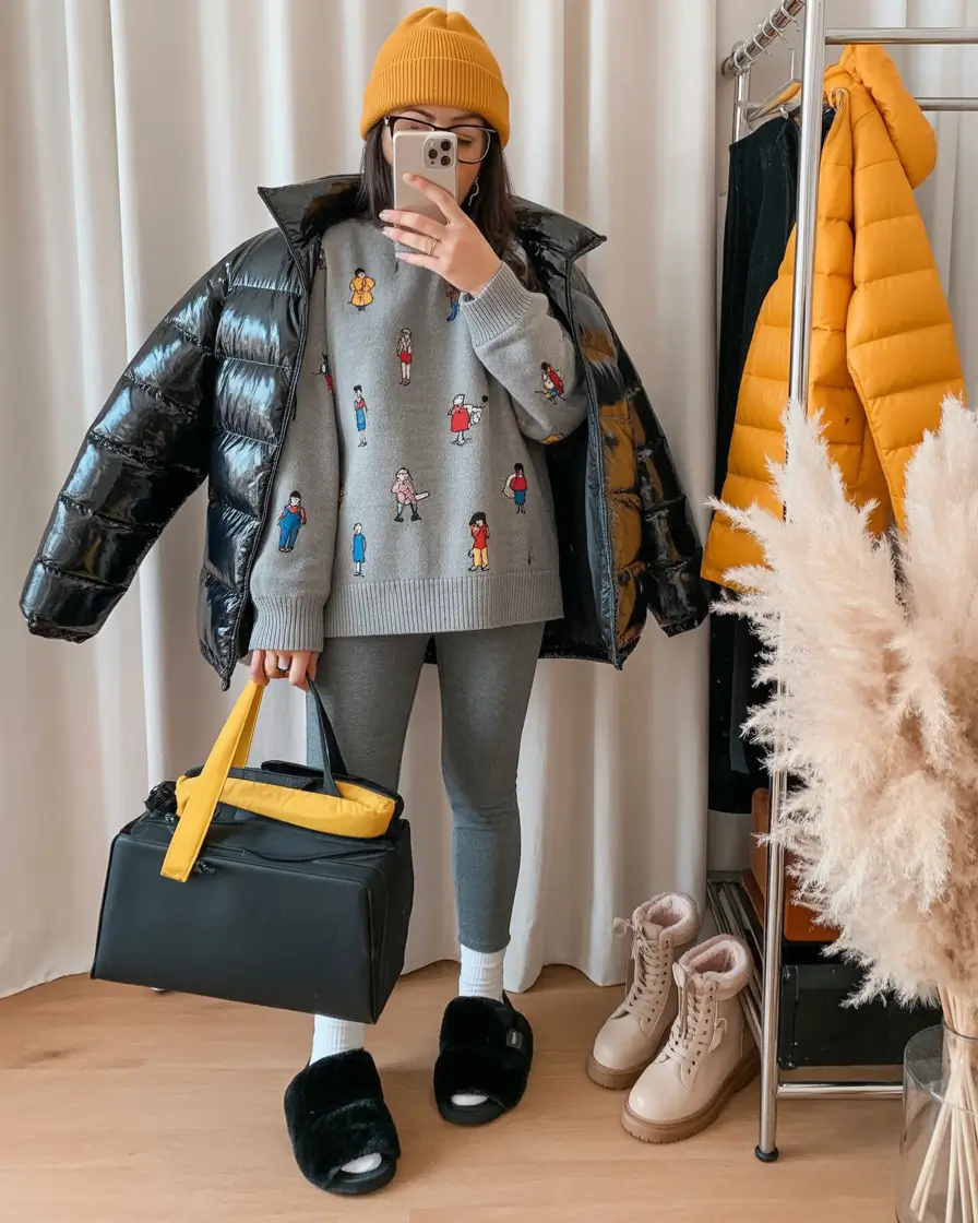 cute winter outfits Playful Street Warmth