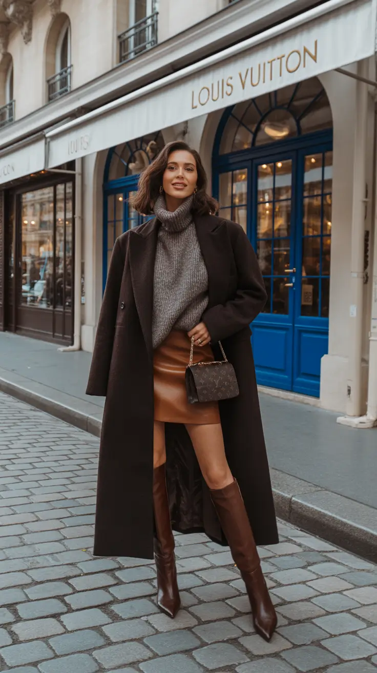 early winter outfits Modern Parisian Street Chic