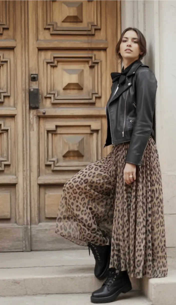 early winter outfits Rebel Romance in Leopard