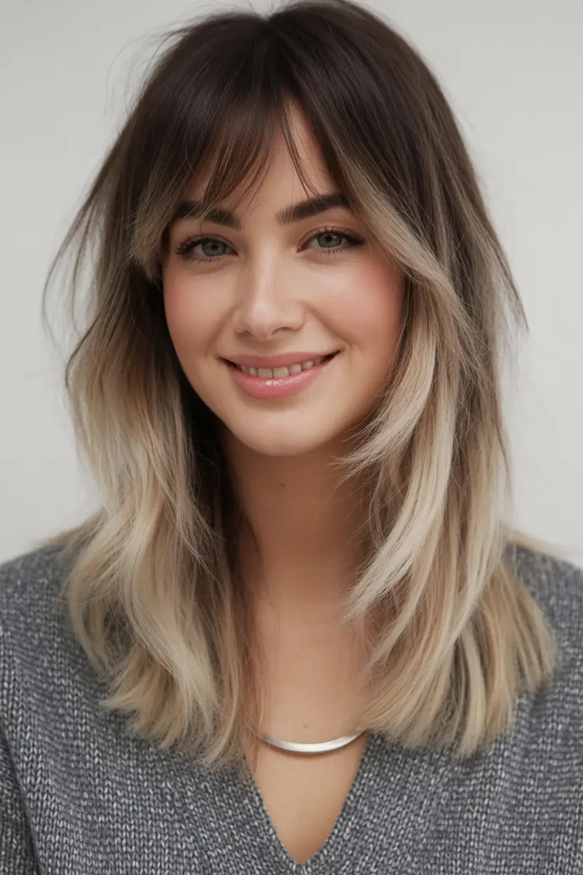 fall and winter hair colors Rooted Ash Blonde Waves