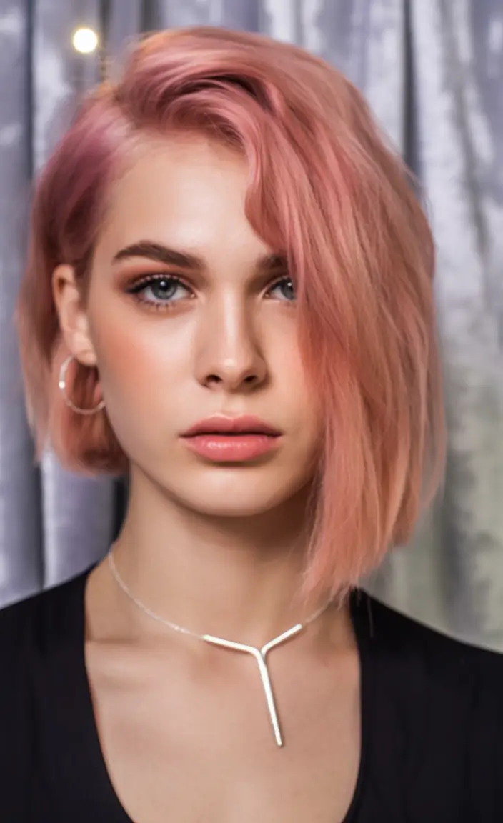 fall and winter hair colors Peach Glow Bob