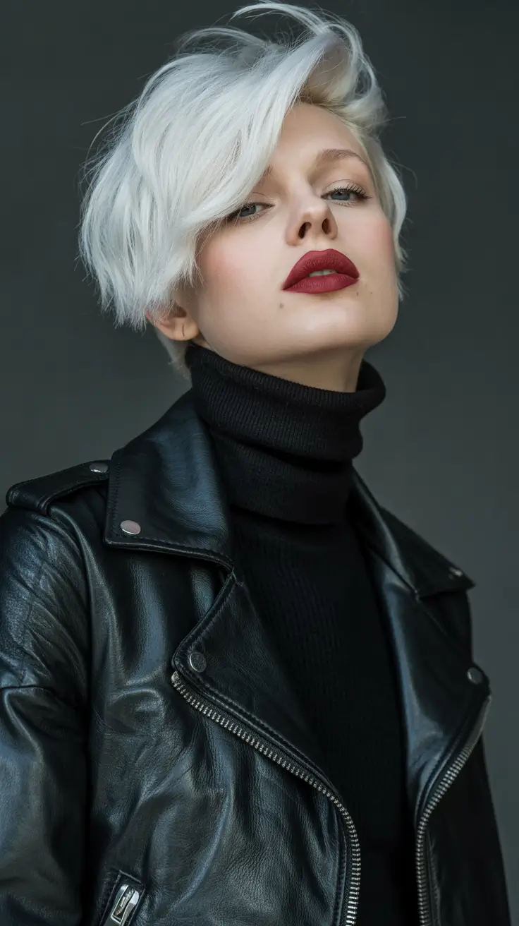 fall and winter hair colors Platinum Ice Confidence