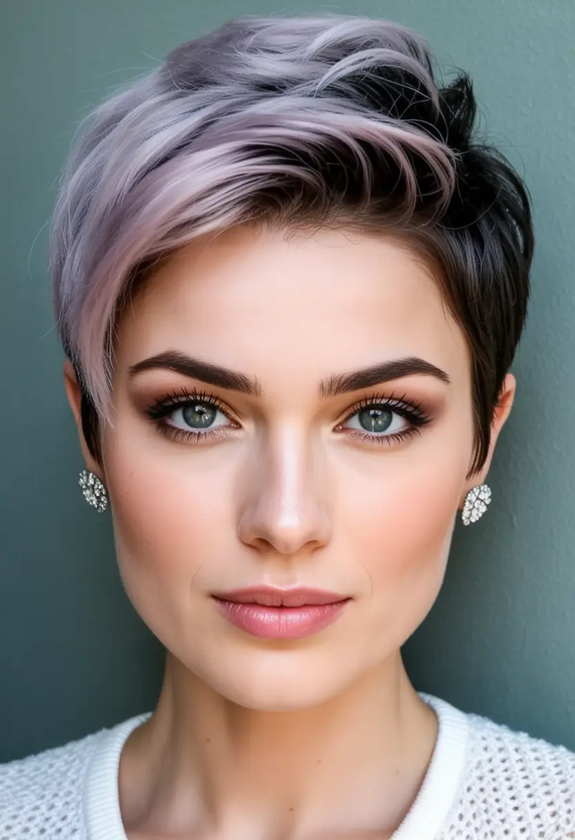 fall and winter hair colors Smoky Lilac Layers