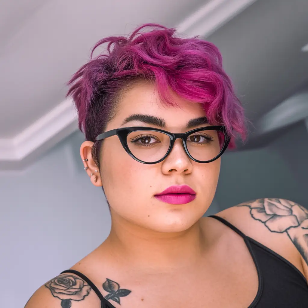 fall and winter hair colors Magenta Rebel Crop