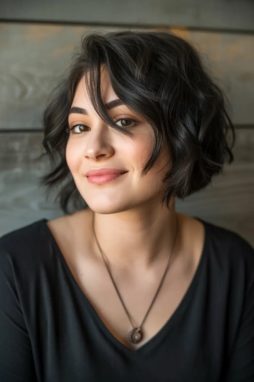 fall and winter haircuts 2025 Modern Wavy Bob