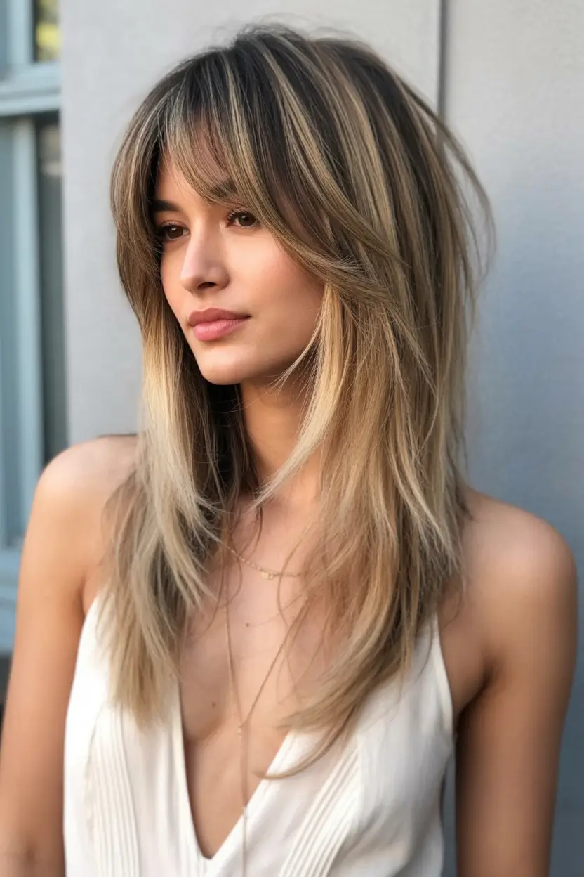 fall and winter haircuts 2025 Dimensional Blonde Shag