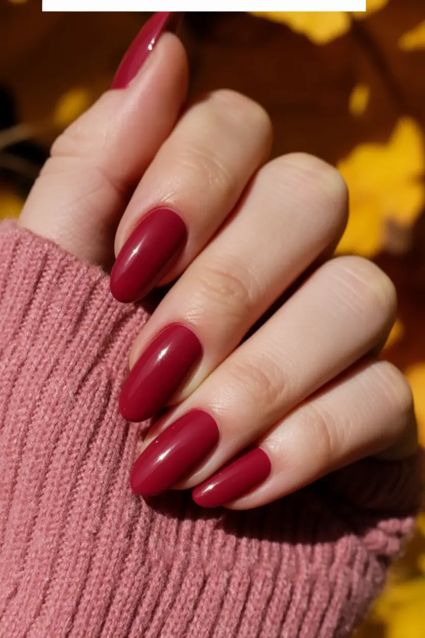Fall nail colors Classic Crimson Shine