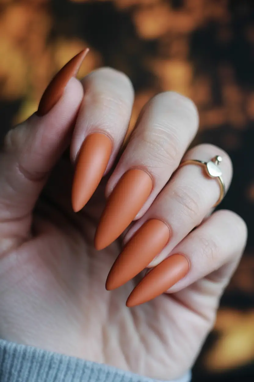 Fall nail colors Pumpkin Spice Matte