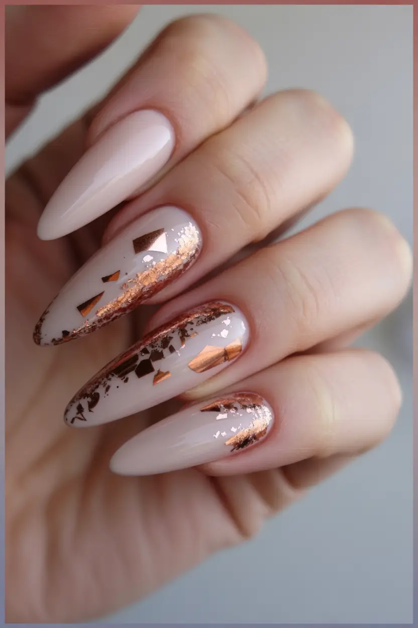 October-nails-design-Rose-Gold-Foil-Accents