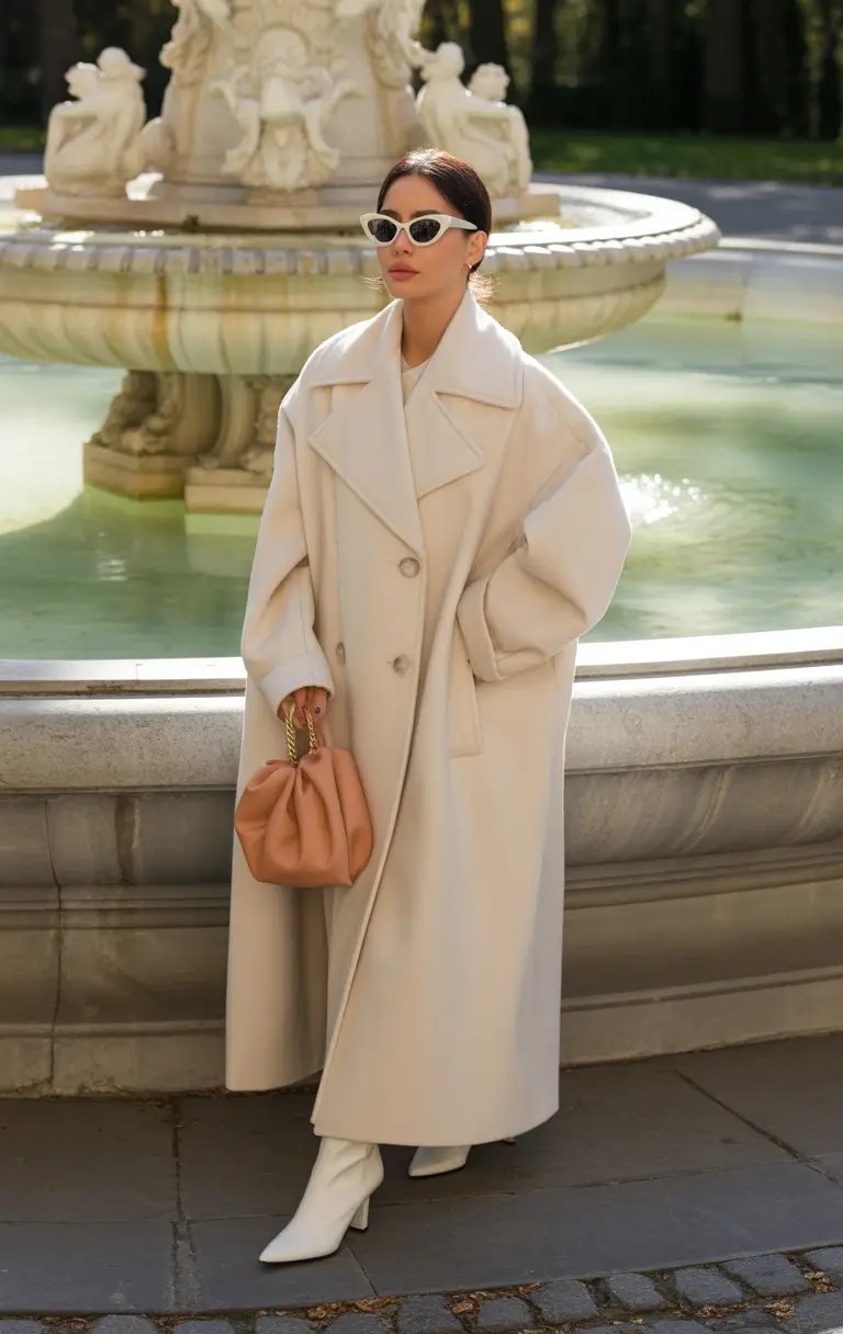 Fall outfits Winter White Statement
