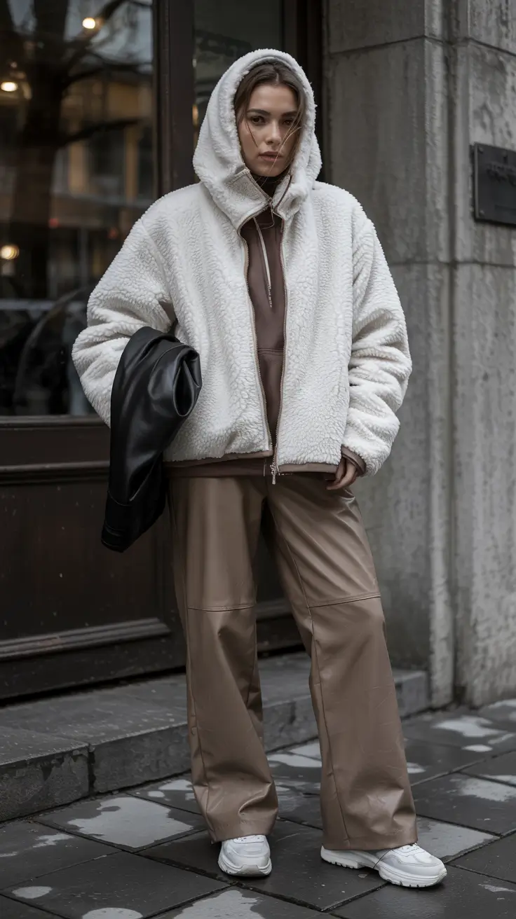 Fall outfits Sherpa Street Style