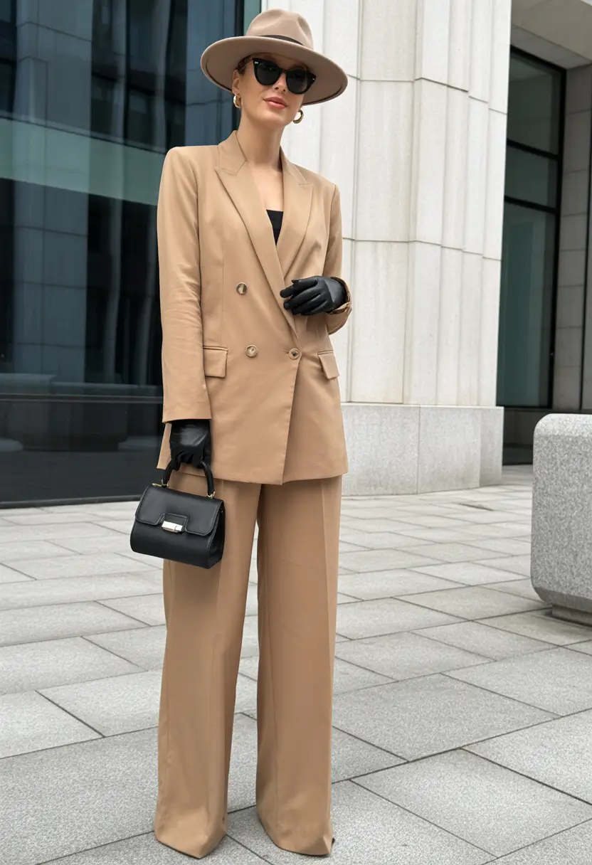 October-outfits-Beige-Suit-with-City-Confidence