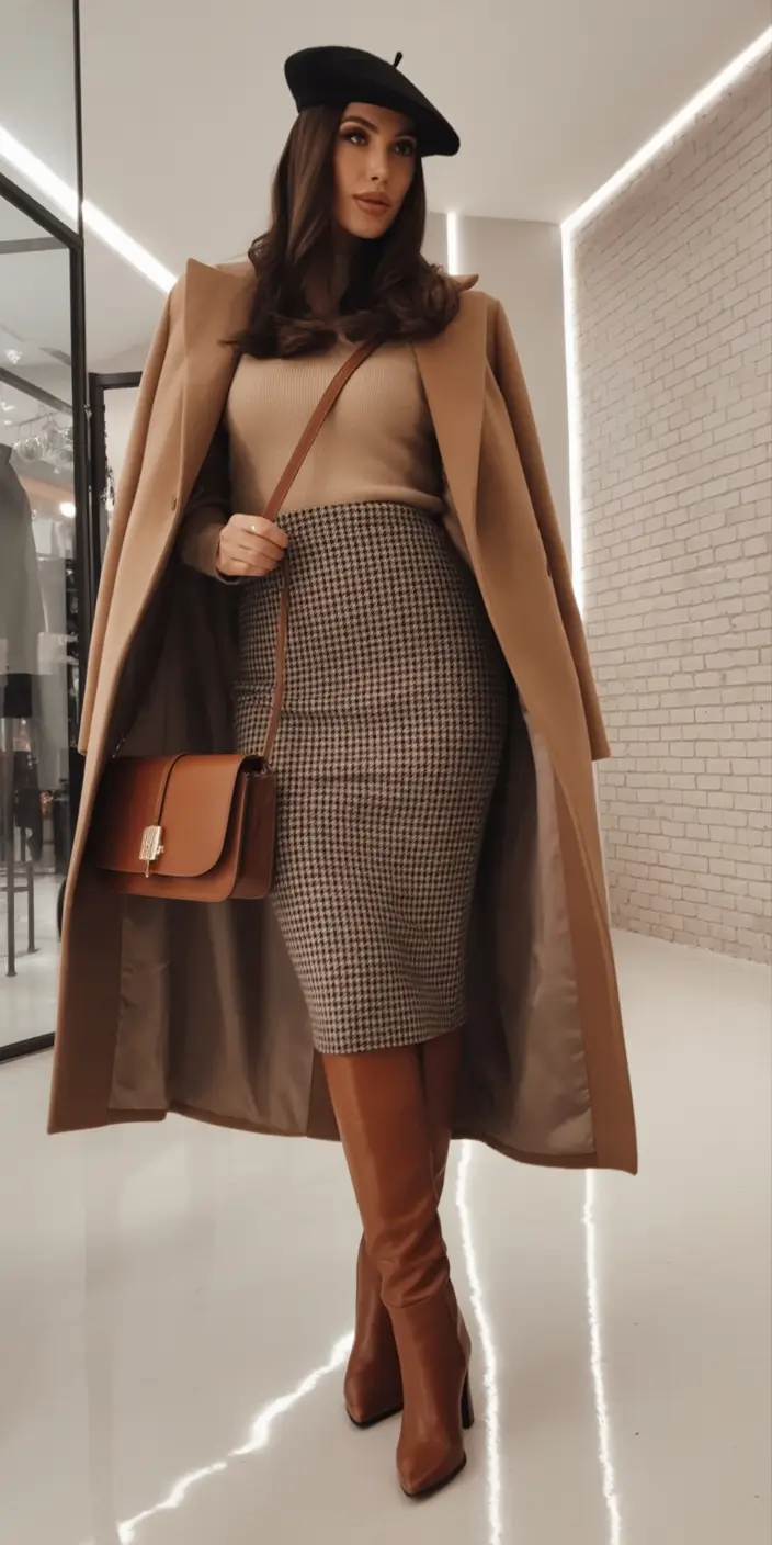 fall winter outfits Parisian Camel Classic