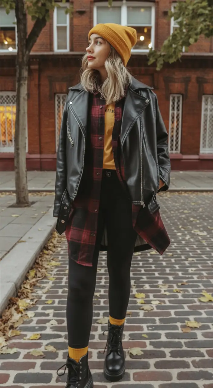 fall winter outfits Grunge Revival Edge