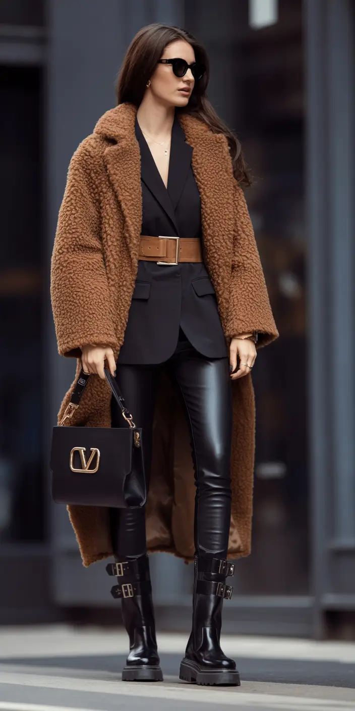 fall winter outfits Teddy Luxe Edge