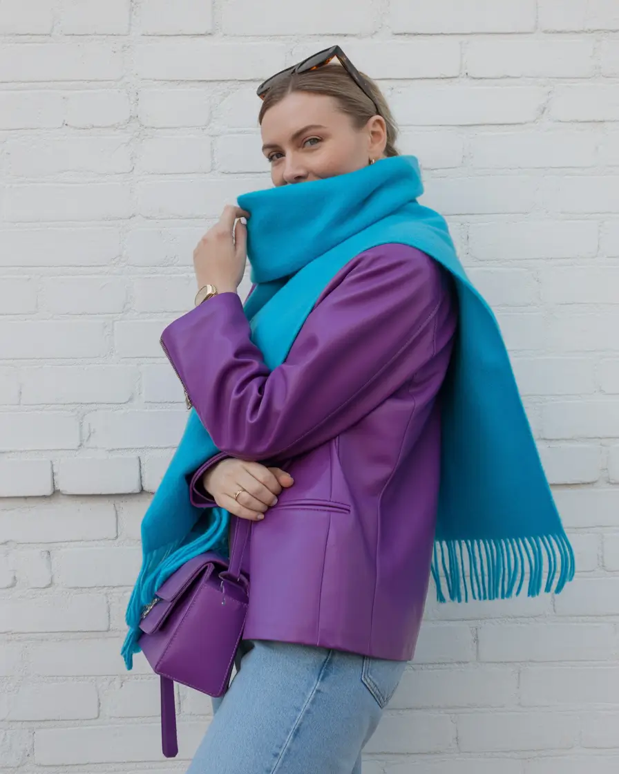 fall winter outfits Color Clash Chic