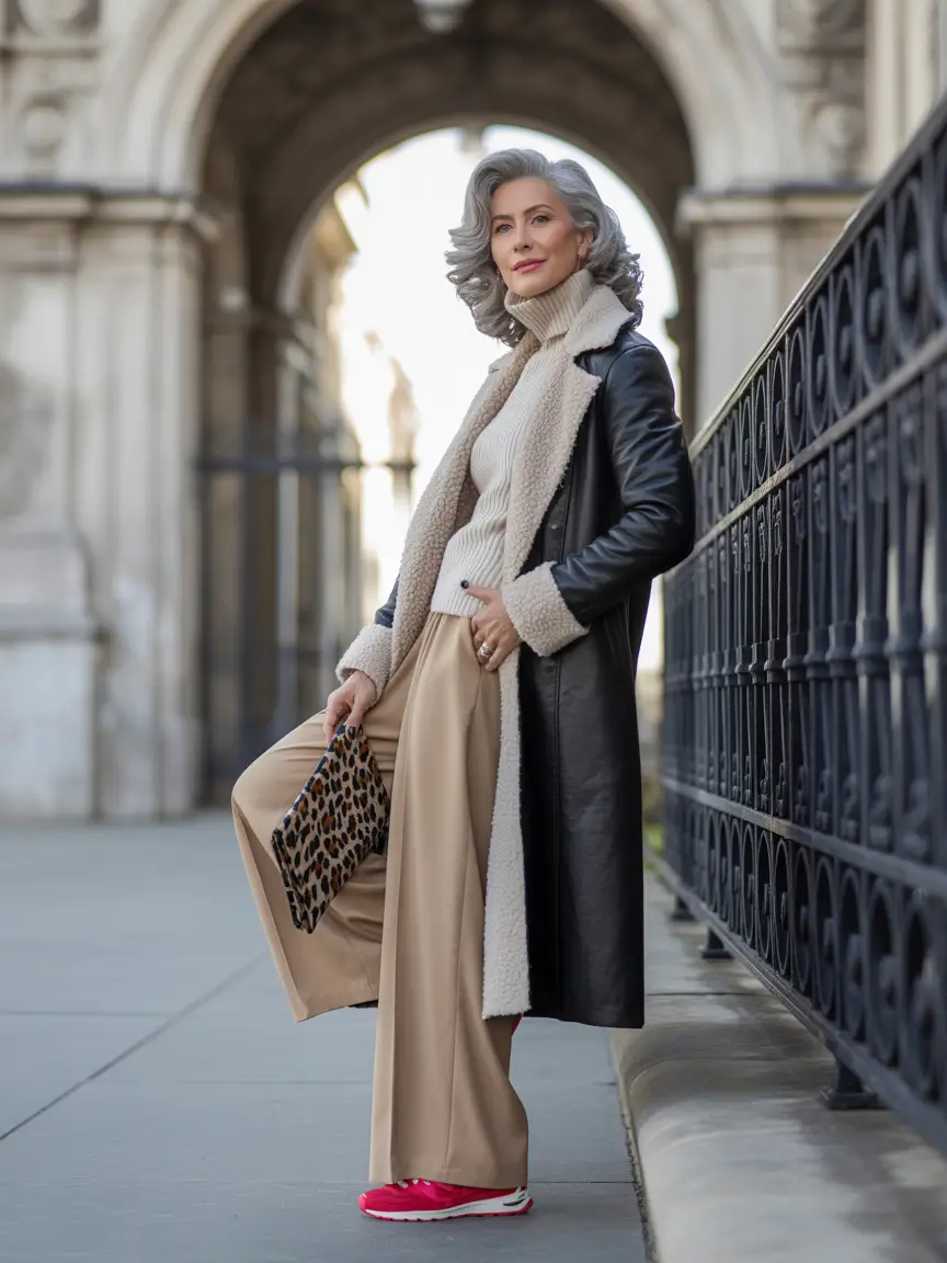 winter fashion inspo Shearling Sophistication