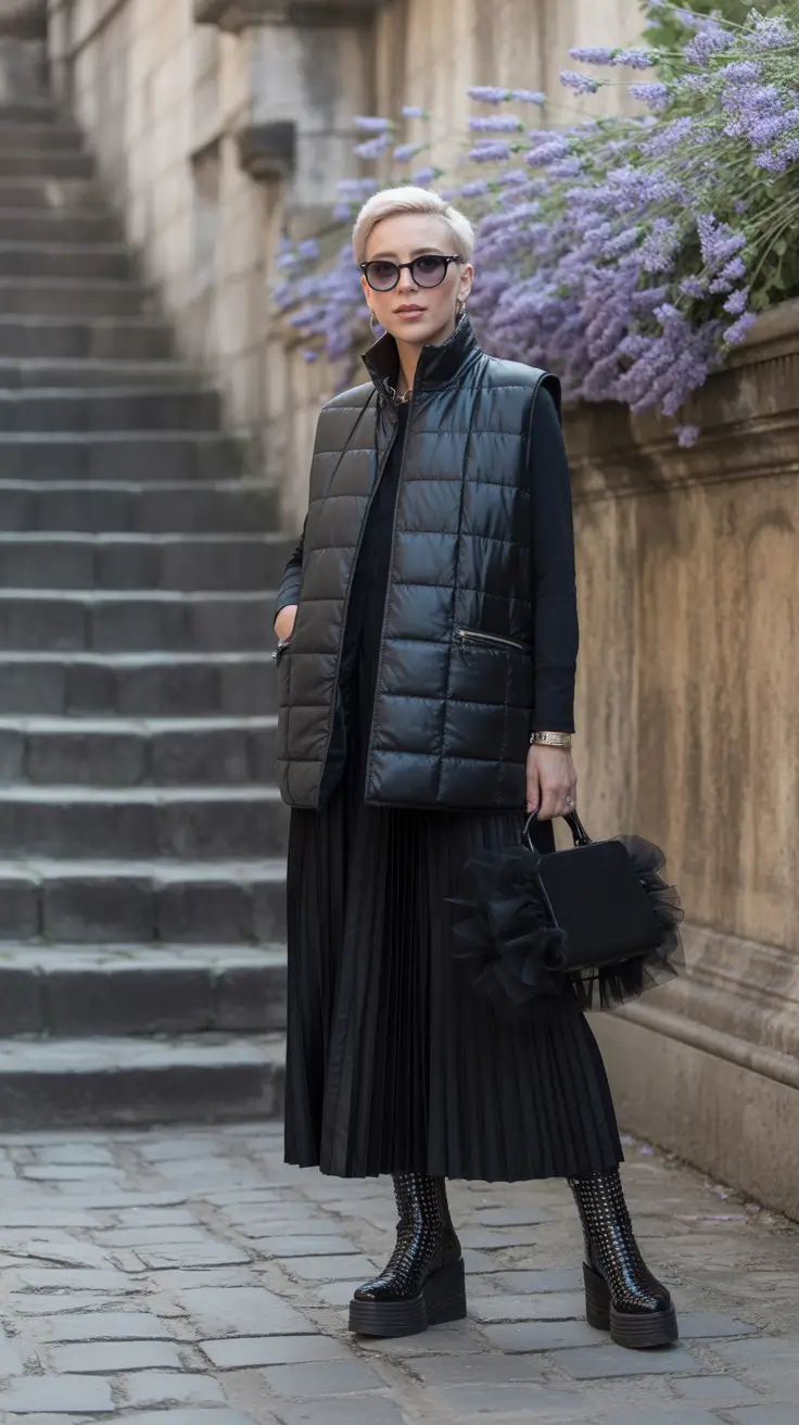 winter fashion inspo Modern Monochrome Layers