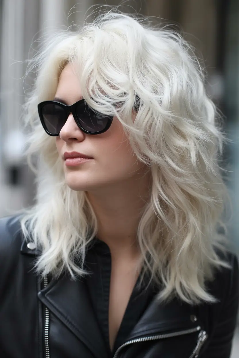 October haircuts Textured Platinum Waves
