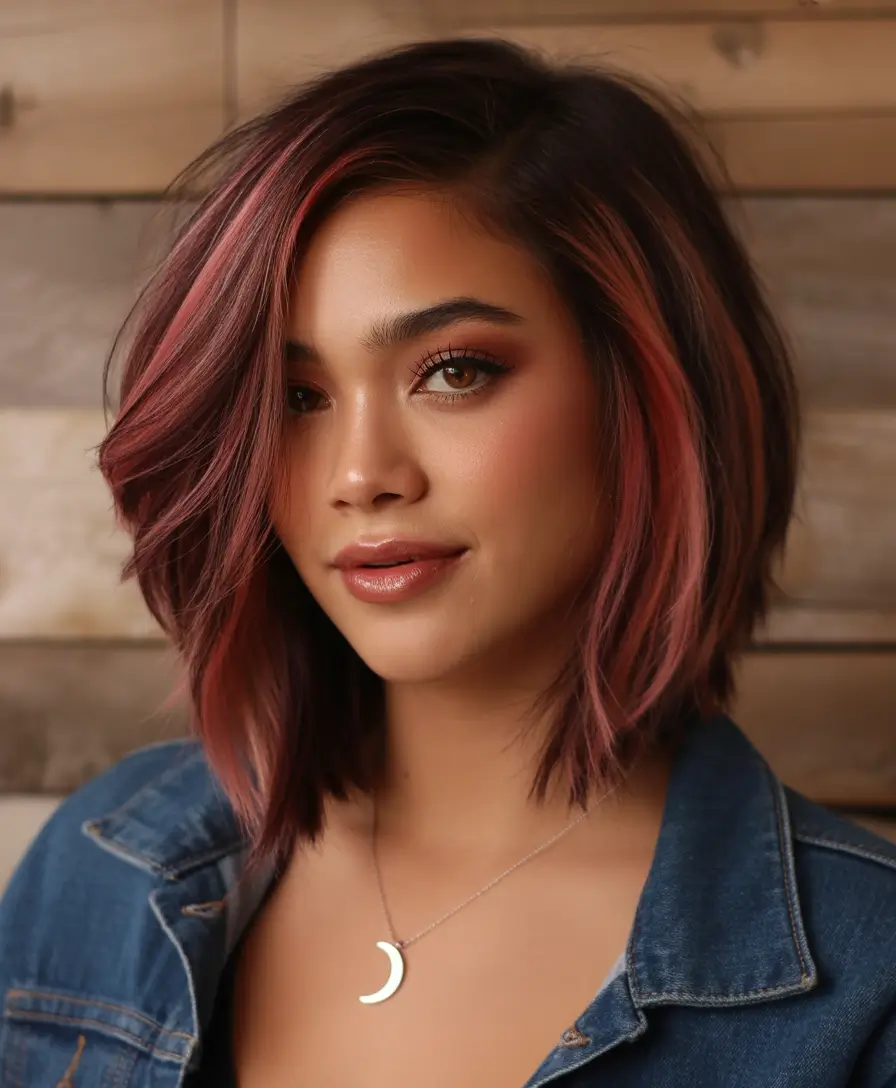 October haircuts Rose-Tinted Lob