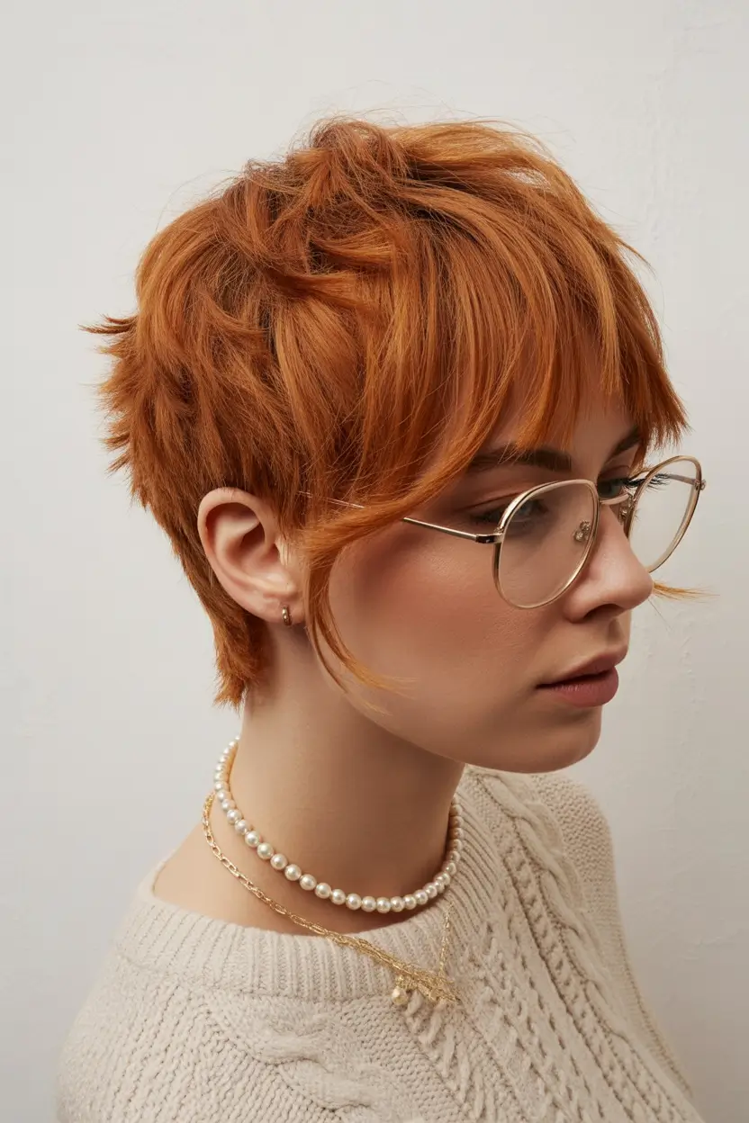 October haircuts Soft Copper Pixie