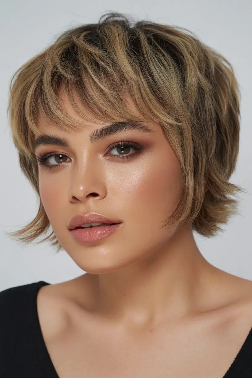 October haircuts Layered Bronde Shag