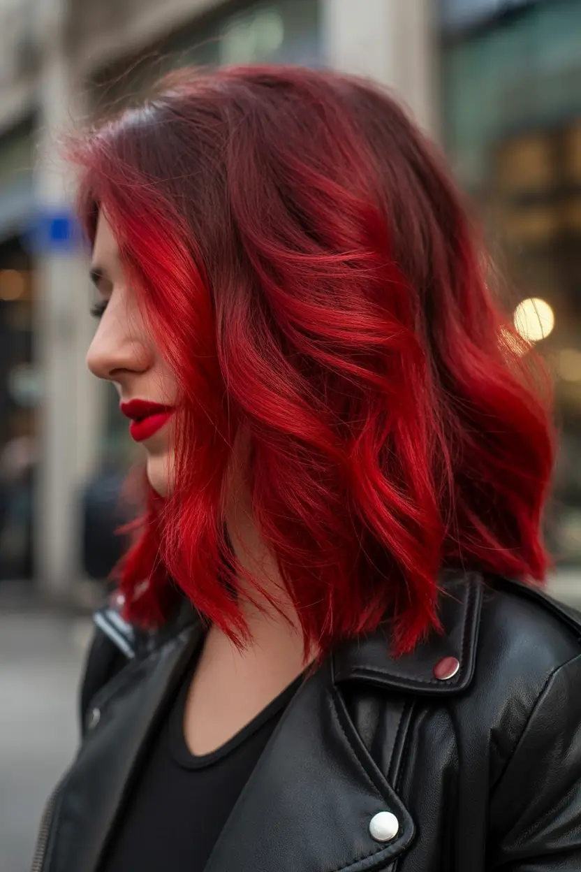 winter hair colors Cherry Bomb Glow