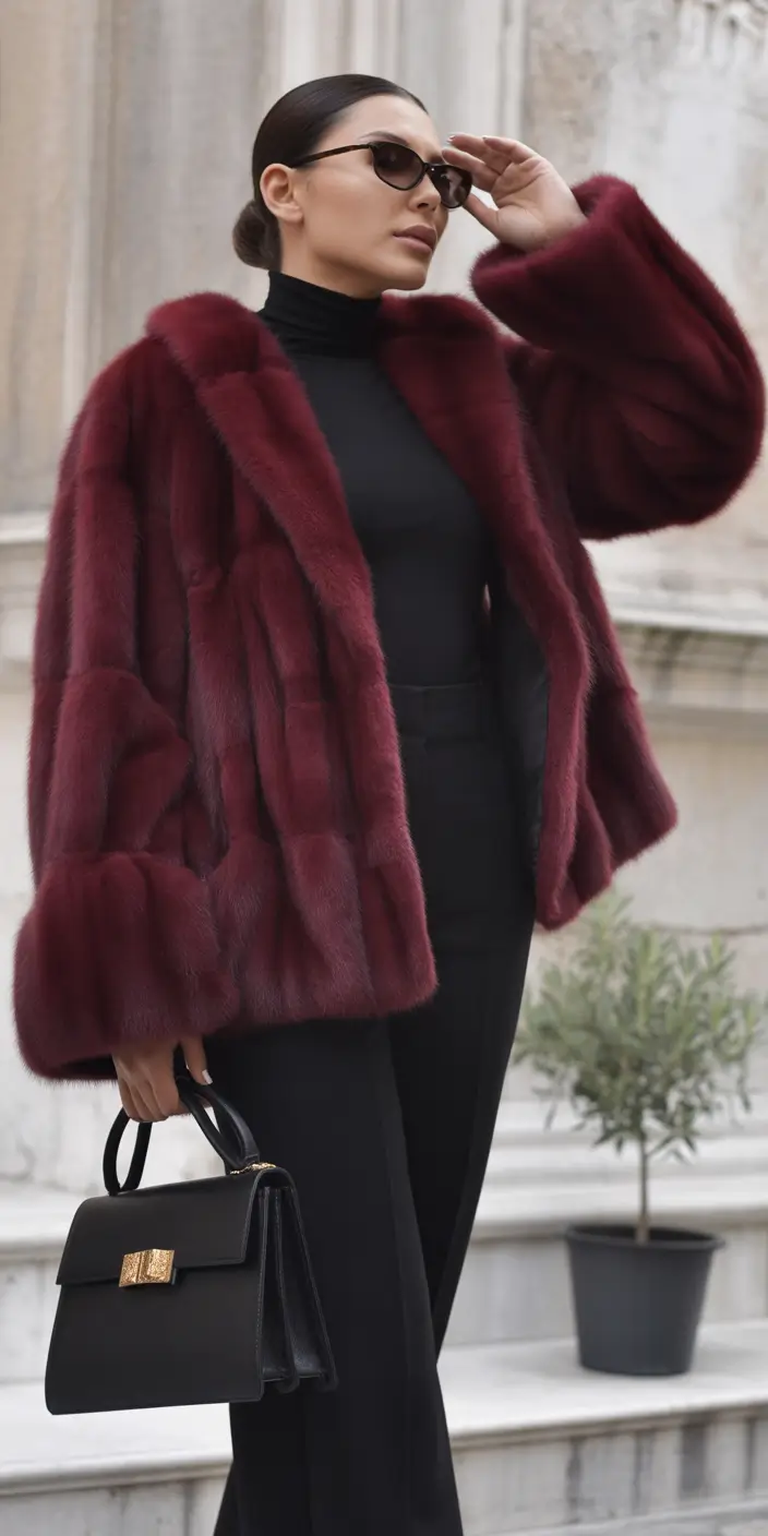 winter-going-out-outfit-Wine-Red-Luxury