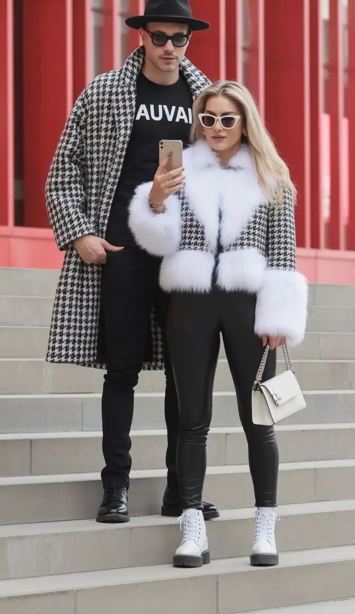 winter-going-out-outfit-Houndstooth-Power-Couple