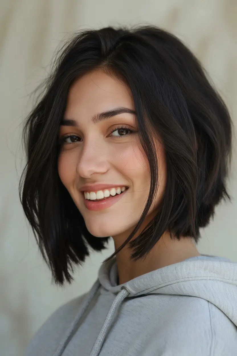 October hair color Chic Brunette Crop