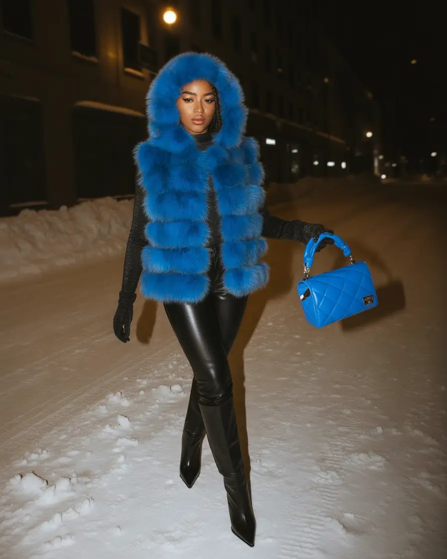 winter-outfits-blackgirl-Electric-Blue-Fur-Fantasy
