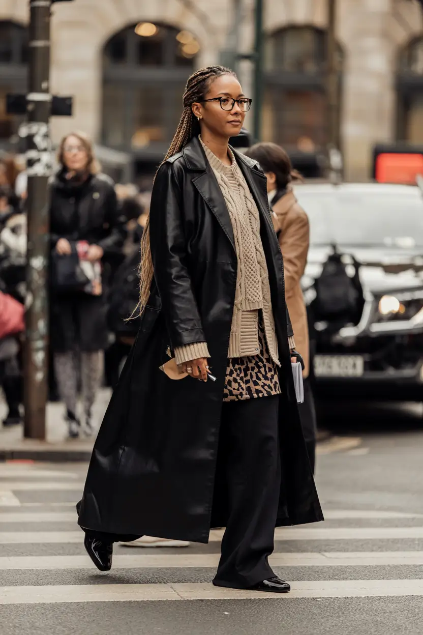 winter-outfits-blackgirl-Layered-Neutrals-with-a-Wild-Touch