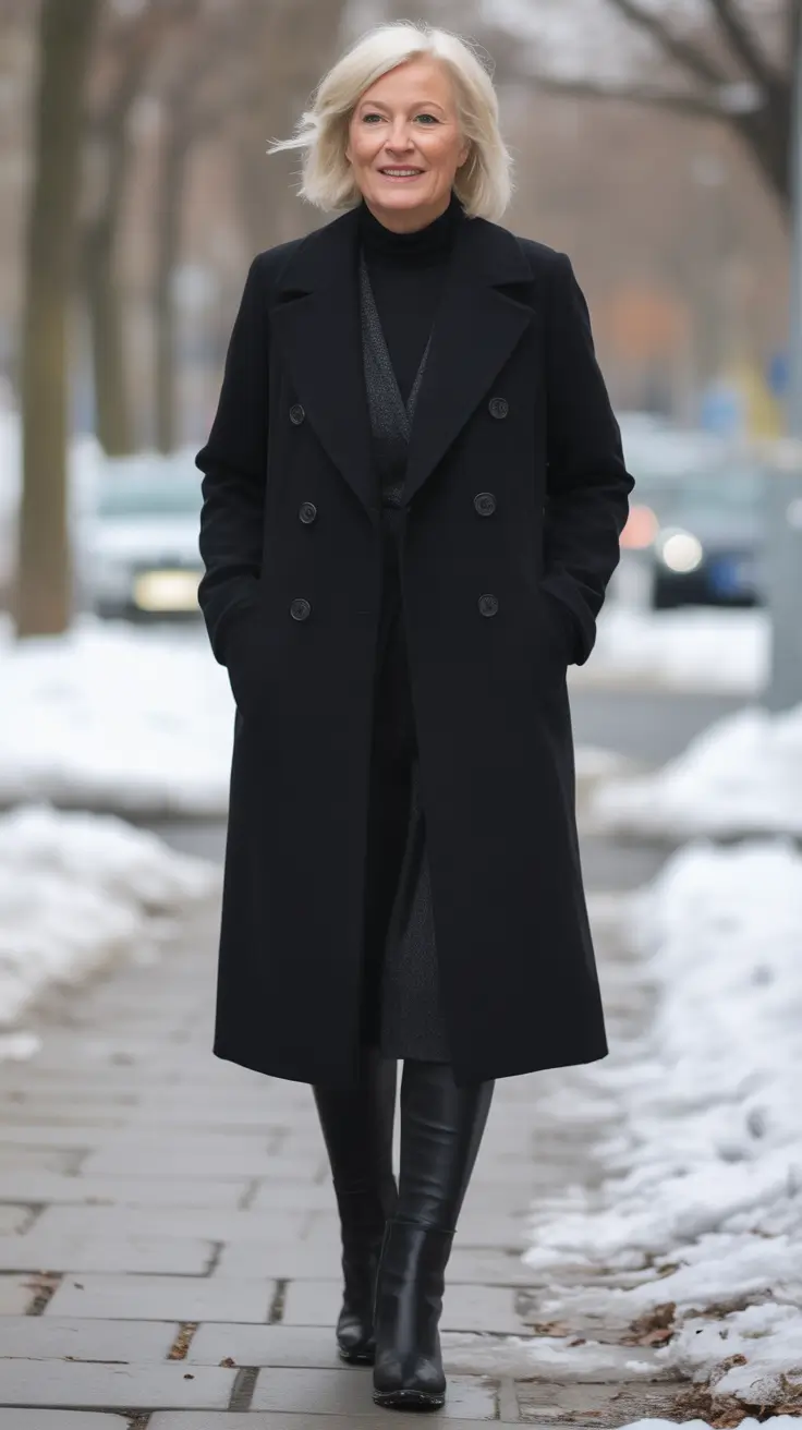 winter outfits over 50 Blush Glamour and Metallic Boots