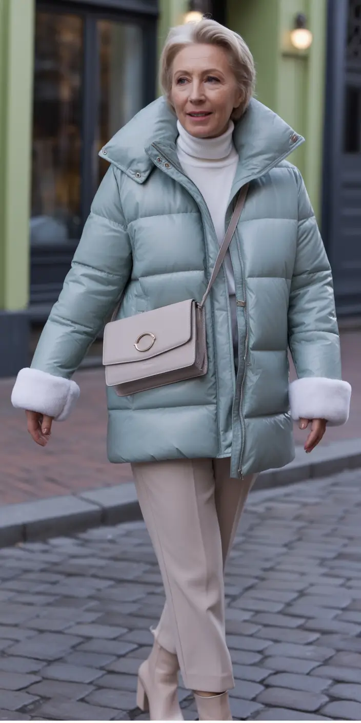 winter outfits over 50 Blush Glamour and Metallic Boots