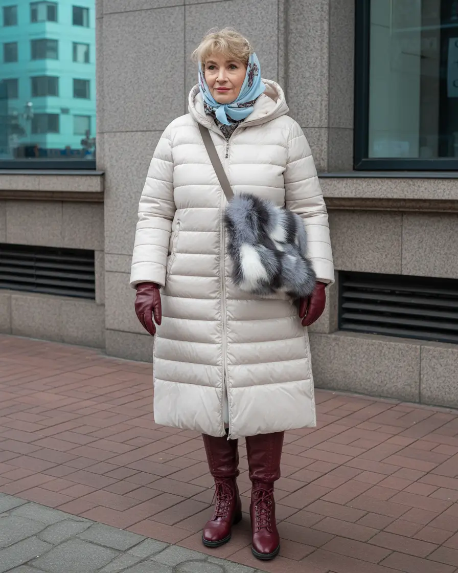 winter outfits over 50 Blush Glamour and Metallic Boots